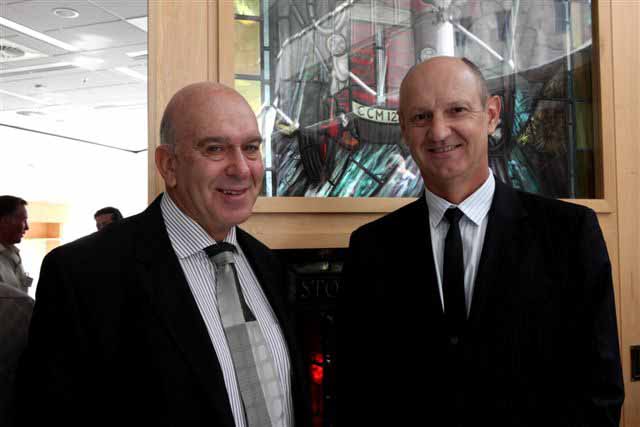 Geoff Rothschild and René Hochreiter at the listing of Sable Platinum